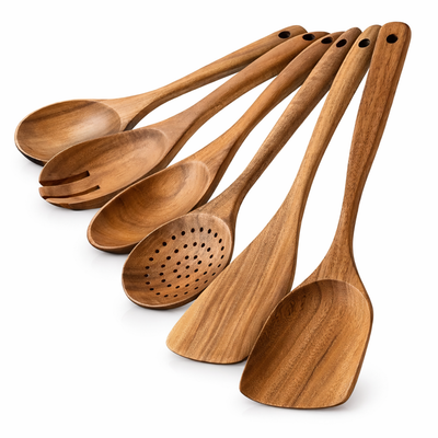 Pure Teak Kitchen Utensils